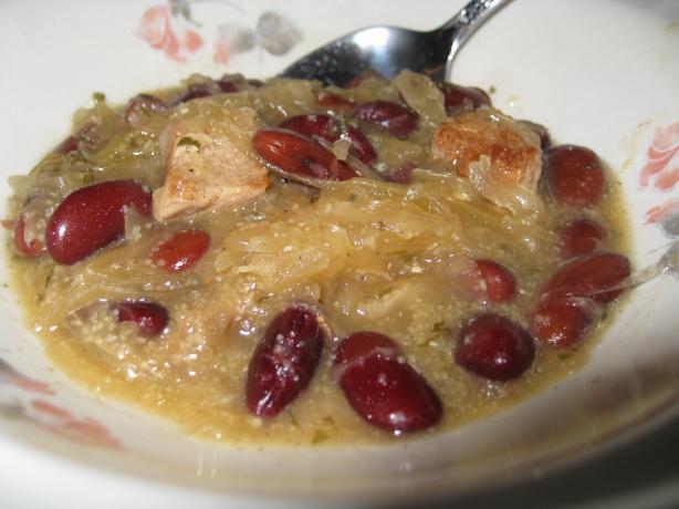 Sauerkraut and Bean Soup. Photo by KellyMae