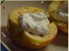 Very Healthy Near Instant Baked Apple With Creamy Nonfat Yogurt