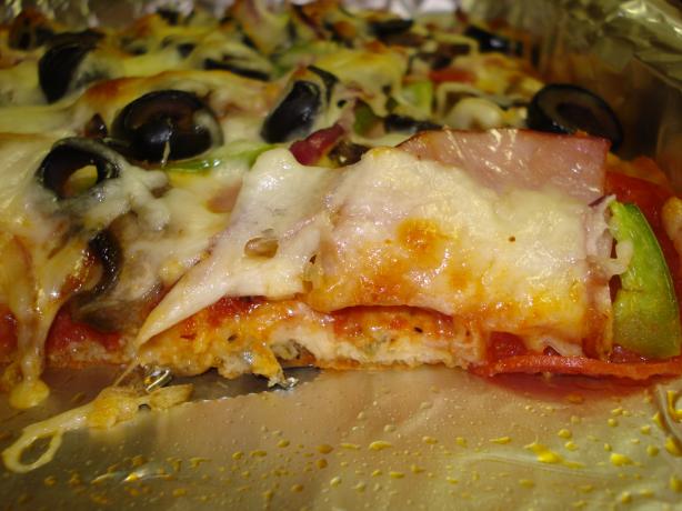 Low Carb Deep Dish Pizza. Photo by Tiny_Toodles