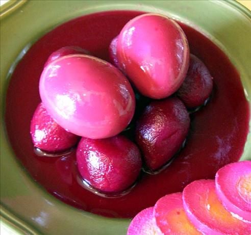 Amish Pickled Eggs and Beets. Photo by Mercy