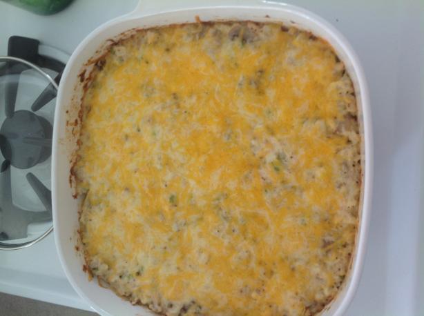 Low Carb Tuna and ' Rice' Casserole. Photo by Posiespocketbook