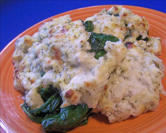 Broiled Spinach With Four Cheeses. Photo by *Parsley*