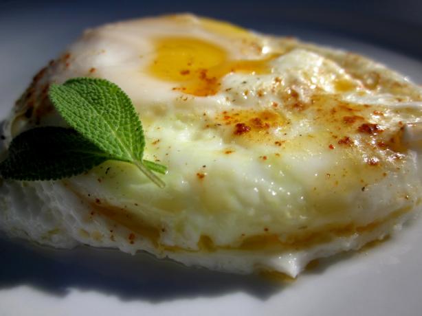 Turkish Poached Eggs With Yogurt and Spicy Sage Butter. Photo by gailanng