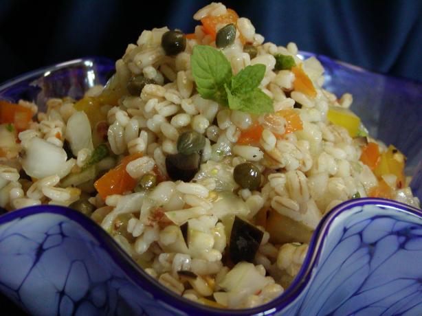 Lemon Mint Barley Salad. Photo by Rita~