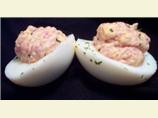 Ham and Horseradish Stuffed Eggs
