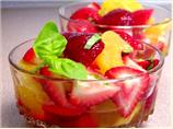 Strawberries and Oranges in Syrup