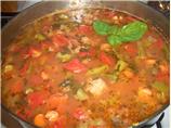 Italian Sausage Vegetable Soup. Photo by kda949