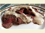 Marinated Flank Steak With Mustard Sauce
