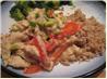 Chicken Red Pepper Saute for Two