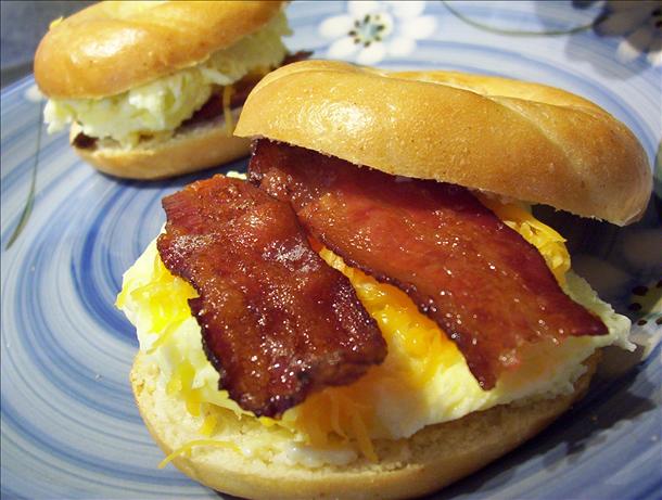 Breakfast Bagel Sandwiches (Oamc). Photo by * Pamela *