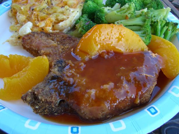 Peachy Tender Pork Chops. Photo by Chef*Lee