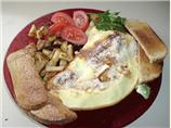 Mushroom,  Bell Pepper, and Cheese Omelet