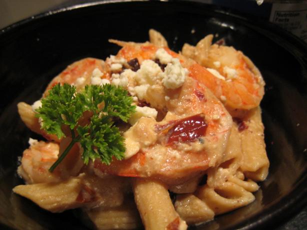 Shrimp and Feta Cheese Pasta. Photo by Cookin'Diva