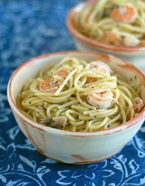 Garlic Shrimp Pasta. Photo by KC_Cooker