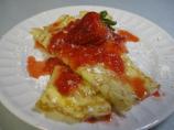 Strawberry and Cream Cheese Crepes