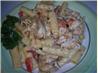 Grilled Chicken Rigatoni With Pesto Alfredo Sauce. Recipe by ChipotleChick