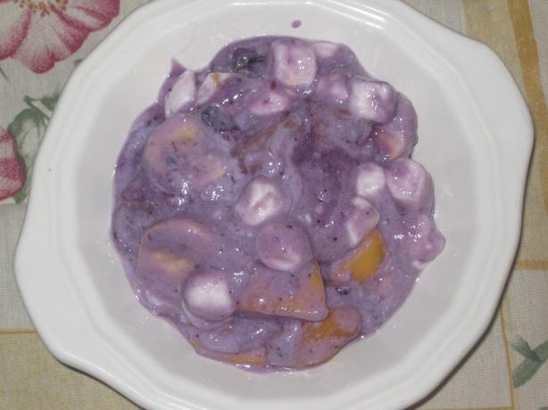 Very Blue Fruit Salad. Photo by Chabear01