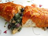 Black Bean, Spinach and Mushroom Burritos