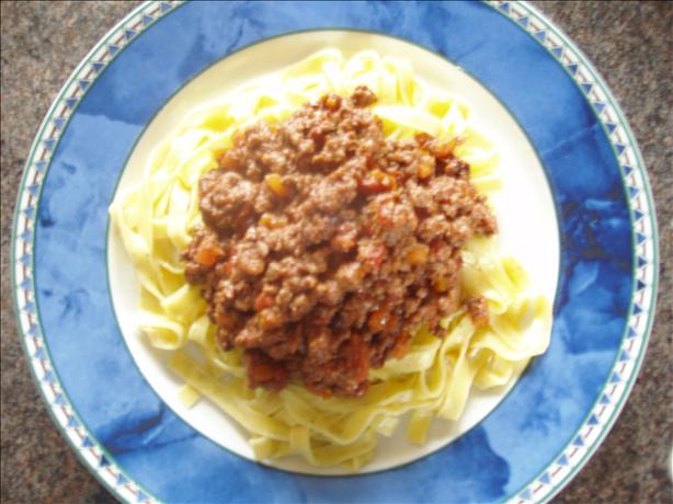 Classic Bolognese Meat Sauce (bolognaise). Photo by Little Sand Fairy