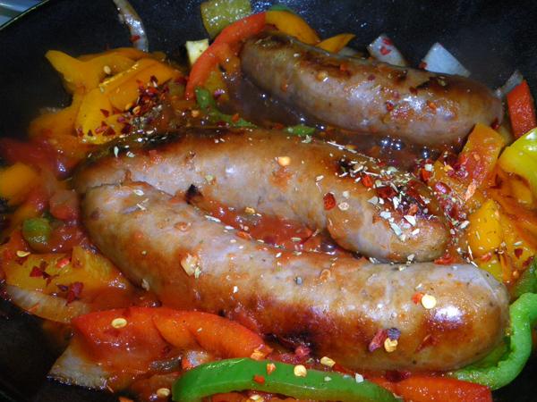 John's Killer Sausage and Peppers. Photo by Bergy