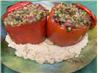 Stuffed Bell Peppers With a Savoury Cashew Sauce. Recipe by Sharon123