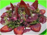 Wild Strawberry Salad W/ Pepper Toasted Parmesan Crisps & Bl