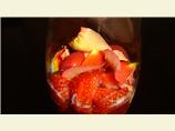 Strawberries With Champagne and Roses