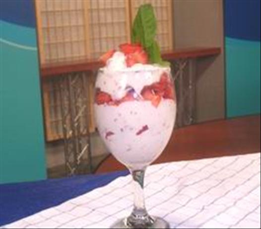 Strawberry Mousse Parfait. Photo by BirdyBaker