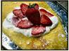 Strawberry Omelet With Sour Cream
