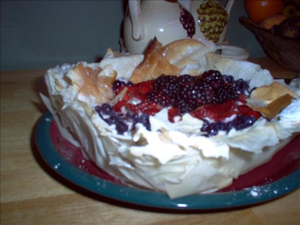 Phyllo Petals With Berries. Photo by Marlitt
