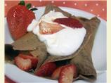 Strawberries Savannah With Chocolate Crepes