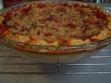 Strawberry Rhubarb Custard Pie
