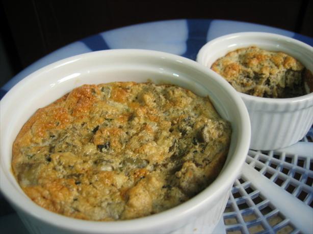 Herbed Eggplant (Aubergine) Souffle. Photo by fawn512