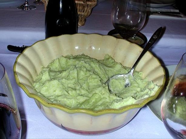 Puree Verte - Potato, Fennel, and Fava Mash. Photo by Julesong