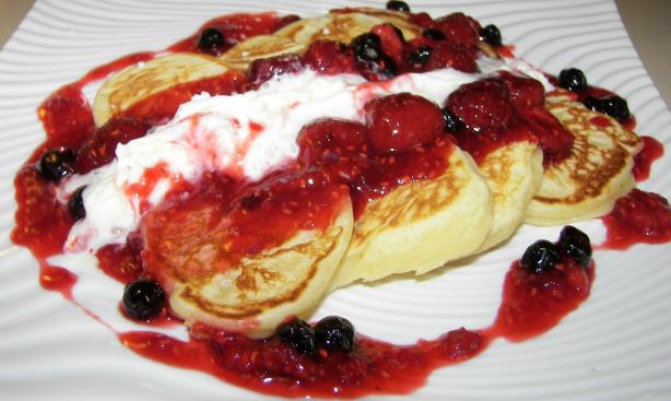Pikelets With Berries. Photo by Baby Kato