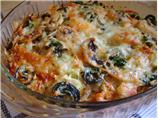 Savoury Bread Pudding With Fiddleheads & Mushrooms