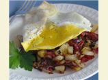 Corned Beef Hash With Fried or Poached  Egg