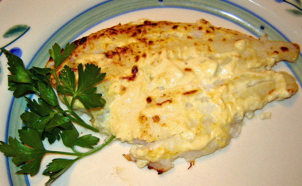 Flounder With Parmesan Crust. Photo by MA HIKER