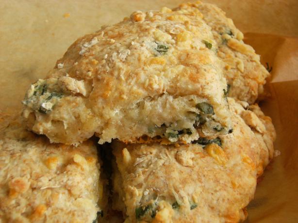 Cheese and Basil Giant Scones. Photo by Lalaloula