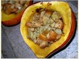 Baked Acorn Squash With Apple Stuffing