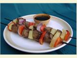 Ginger Beef and Pineapple Skewers