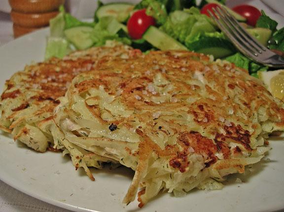 Chicken Latkes. Photo by justcallmetoni