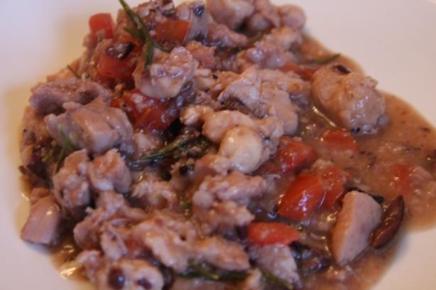 Braised Ligurian Chicken. Photo by Dr. Jenny