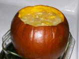 Peter Pumpkin Eater's Stuffed Pumpkin Soup. Photo by Whisper