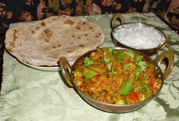 Charishma's Very Tasty Bhindi Masala. Photo by Dal Girl