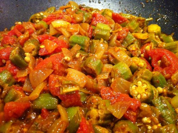 Charishma's Very Tasty Bhindi Masala. Photo by morrisaurus