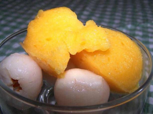 Mango and Lime Sorbet. Photo by **Jubes**