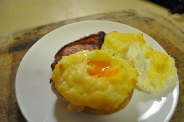 Eggs Baked in Potatoes. Photo by I'mPat