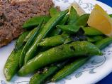 Sugar Snap Peas With Basil and Lemon