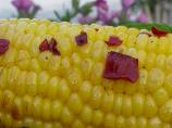White Corn on the Cob Seasoned With Chipotle Peppers and Butter!